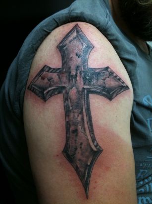 Cross Tat On Shoulder